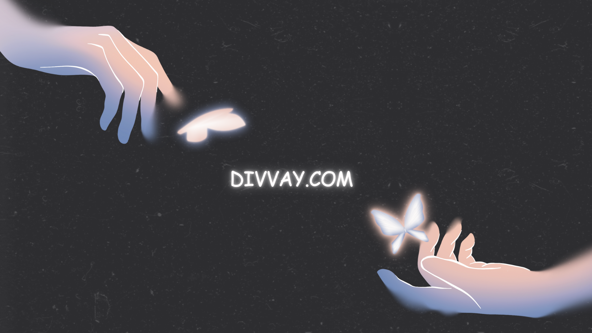 Divvay wallpaper 1 – minimal blue design (1920×1080)